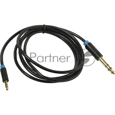 Кабель Vention аудио Jack 6,5 мм M/3,5 M - 1,5 м BABBG