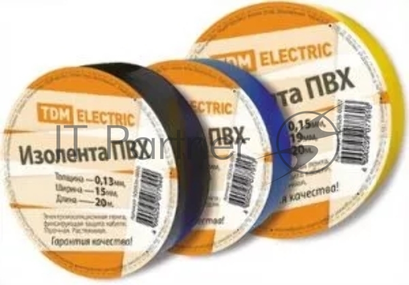 Изолента ПВХ 0,13*15мм Синяя 20м | SQ0526-0015 | TDM