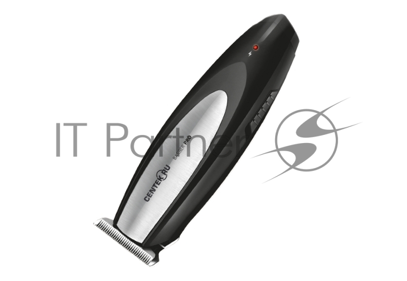 Машинка для стрижки Centek CT-2134 (чер/сталь) 3 насадки, USB зарядка, время работы 55 мин
