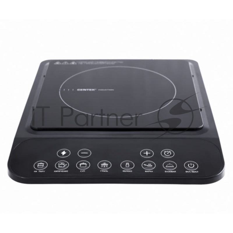 Плита настольная электрическая Centek CT-1517 черный, 2 кВт, индукция, конфорки - 1, стеклокерамика, сенсор