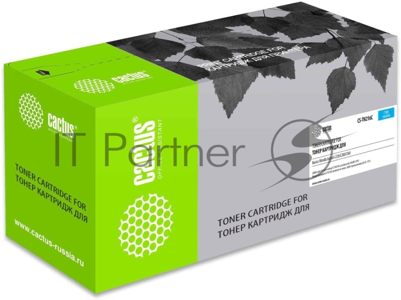 Картридж лазерный Cactus CS-TN216C голубой (26000 стр.) для Konica Minolta bizhub C220/C280/C360