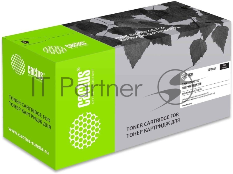 Картридж лазерный Cactus CS-TN323 черный (23000 стр.) для Konica Minolta bizhub 227/287/367
