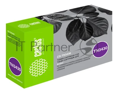 Картридж лазерный Cactus CS-TN3430 черный (3000 стр.) для Brother HL L5000/5100/5200/6250/6300/6400