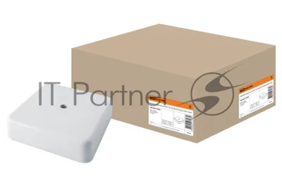 Коробка распаячная КР 75х75х20 ОП белая IP40 | SQ1401-0203 | TDM