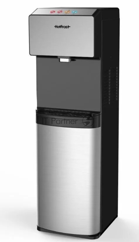 Кулер для воды Hotfrost V450ASM, нижняя загрузка, нагрев 90 °С, охлаждение 10 °С, черный/серебристый