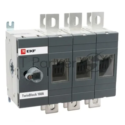 Рубильник 630A 3P реверсивный без рукоятки управления TwinBlock EKF tb-s-630-3p-rev EKF