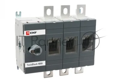 Рубильник 400A 3P без рукоятки управления TwinBlock EKF PROxima tb-s-400-3p EKF
