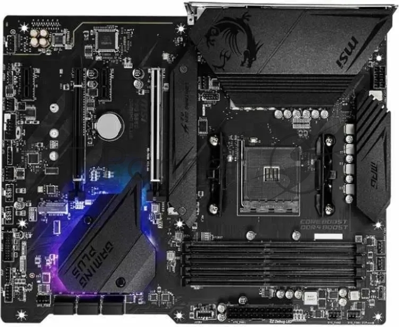 Материнская плата MSI MPG B550 GAMING PLUS, AM4, AMD B550, 4xDDR4, 6xSATA, 2xM.2, 1xPCI-E 4.0 x16, 1xPCI-E 3.0 x4, 2xPCI-E x1, 1xHDMI, 1xDP, 1x 1Gb LAN, 4xUSB-A 2.0, 2xUSB-A 3.2 Gen 1, 1xUSB-A 3.2 Gen 2, 1xUSB-C 3.2 Gen 2, 5x3.5 мм, 7.1, ATX
