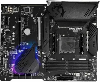 Материнская плата MSI MPG B550 GAMING PLUS, AM4, AMD B550, 4xDDR4, 6xSATA, 2xM.2, 1xPCI-E 4.0 x16, 1xPCI-E 3.0 x4, 2xPCI-E x1, 1xHDMI, 1xDP, 1x 1Gb LAN, 4xUSB-A 2.0, 2xUSB-A 3.2 Gen 1, 1xUSB-A 3.2 Gen 2, 1xUSB-C 3.2 Gen 2, 5x3.5 мм, 7.1, ATX