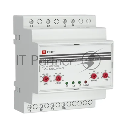 Реле выбора фаз РВФ-3 EKF RVF-3 EKF