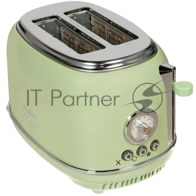 Тостер Tesler TT-245 зеленый, 815 Вт, 2 слота