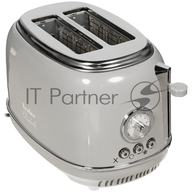 Тостер Tesler TT-245 серый, 815 Вт, 2 слота