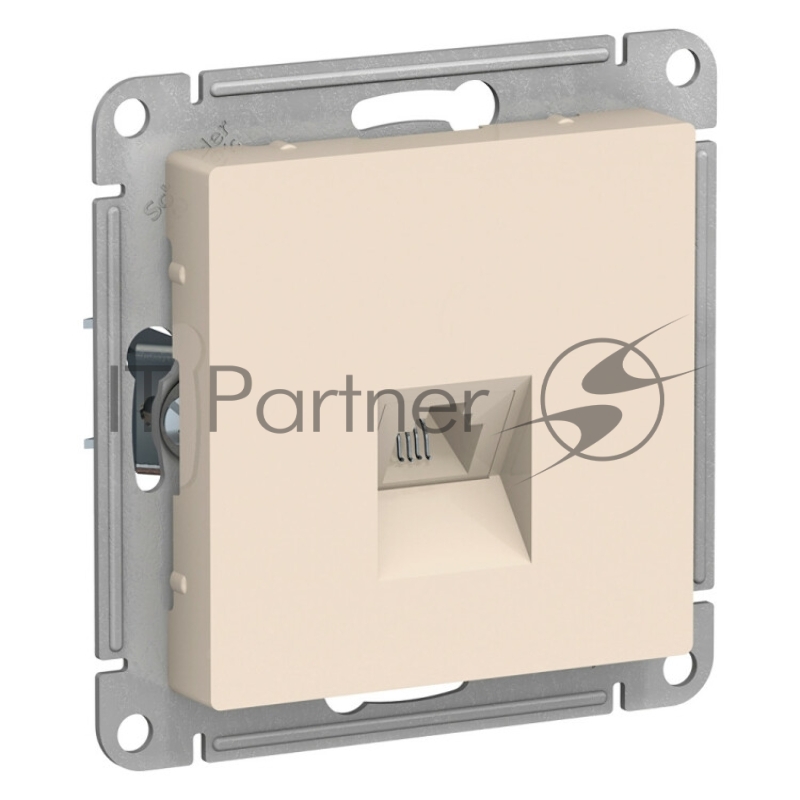 Розетка телефонная RJ11, механизм ATN000281 Schneider Electric AtlasDesign Бежевый