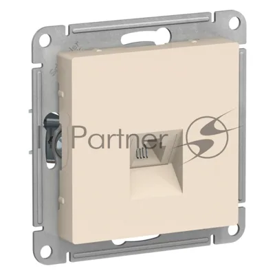 Розетка телефонная RJ11, механизм ATN000281 Schneider Electric AtlasDesign Бежевый