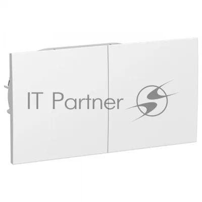 Розетка 2-м СП AtlasDesign 16А IP20 с заземл. защ. шторки со сдвижн. крышкой в сборе белый