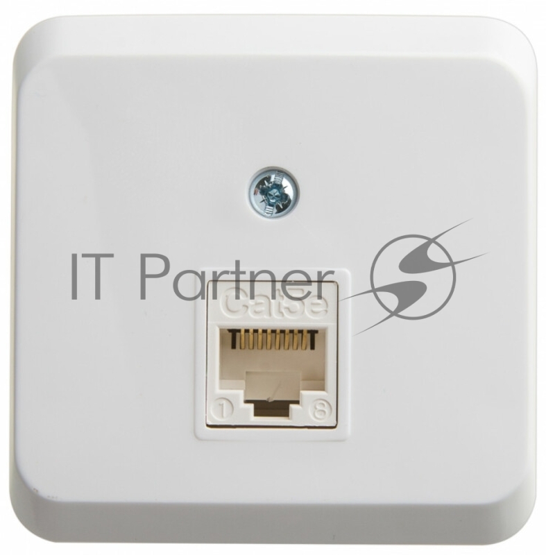 Розетка О/У компьютерная RJ45 ЭТЮД О/У белый кат.5E KOMA-001B Schneider Electric