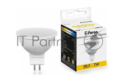 Лампа светодиодная Feron LB-26 7W 230V G5.3 2700K MR16 матовая
