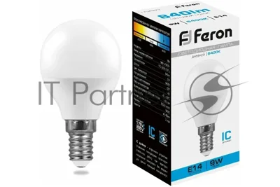Лампа светодиодная Feron LB-550 9W 230V E14 6400K G45