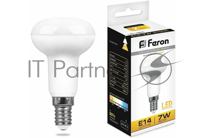 Лампа светодиодная Feron LB-450 рефлектор 7W 230V E14 2700K R50