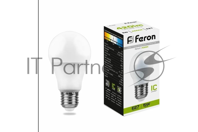 Лампа светодиодная Feron LB-38 5W 230V E27 4000K G45