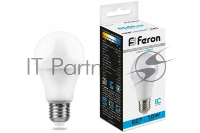 Лампа светодиодная Feron LB-92 10W 230V E27 6400K A60