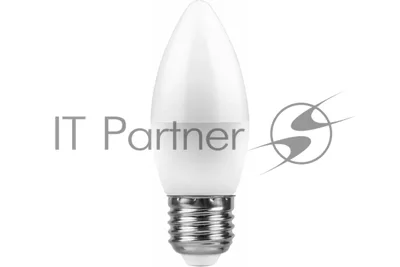 Лампа светодиодная Feron LB-97 7W 230V E27 4000K свеча