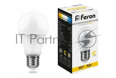 Лампа светодиодная Feron LB-38 5W 230V E27 2700K G45