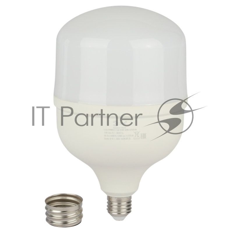 Лампа светодиодная ЭРА STD LED POWER T140-85W-4000-E27/E40 85 Вт колокол нейтральный белый свет