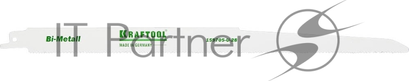 Полотно KRAFTOOL "INDUSTRIE QUALITAT", S1222VF, для эл/ножовки, Bi-Metall, по металлу, дереву, шаг 1,8-2,5мм, 280мм