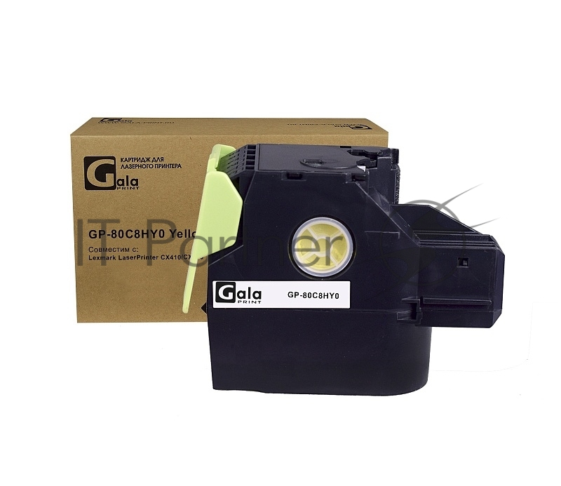 Картридж лазерный GalaPrint GP-80C8HY0 желтый (3000 стр) для Lexmark LaserPrinter CX410/CX510