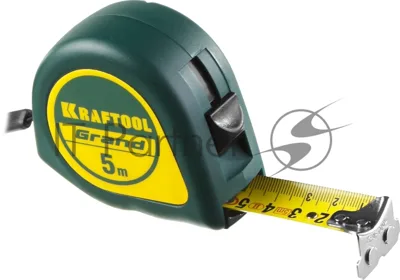 Рулетка KRAFTOOL GRAND 5м/25мм с ударостойким корпусом (ABS) и противоскользящим покрытием