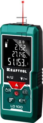 Дальномер KRAFTOOL "LD-100" лазерный, дальность 5 см - 100 м, точность 1,5 мм