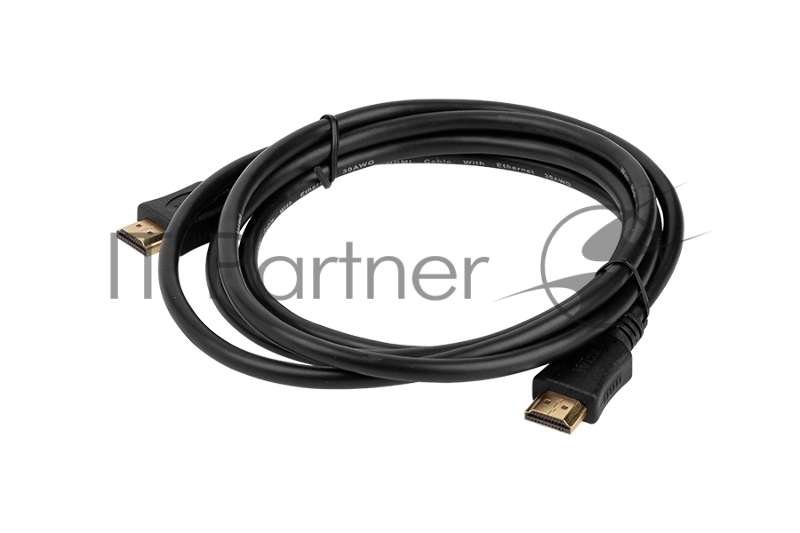 Кабель HDMI C-HM-HM-1M Wize 1 м., v.2.0, 19M/19M, позол.разъемы, экран, черный, пакет