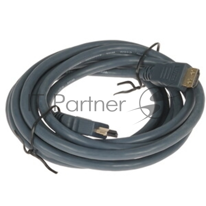 Кабель HDMI C-HM-HM-3M Wize, 3 м, v.2.0, 19M/19M, позол.разъемы, экран, черный, пакет
