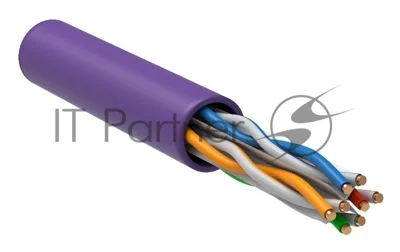 Каб. в. п. U/UTP кат. 6 4х2х23AWG solid LSZH 305м фиол. | LC1-C604-126 | ITK