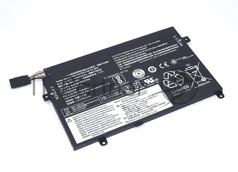 Аккумуляторная батарея для ноутбука Lenovo E470, E47511,1V 45Wh черный