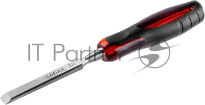 Стамеска MIRAX 1810-12 с двухкомпонентной прозрачной рукояткой, 12мм