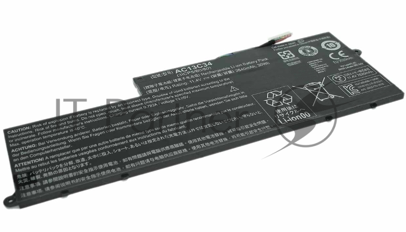 Аккумулятор для Acer Aspire E3-111-C6LG, E3-112, E3-112-C6YY, E11, 2640mAh, 11.4V