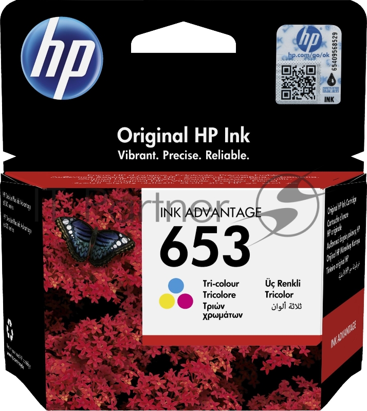 Картридж HP 653 струйный трехцветный (200 стр)