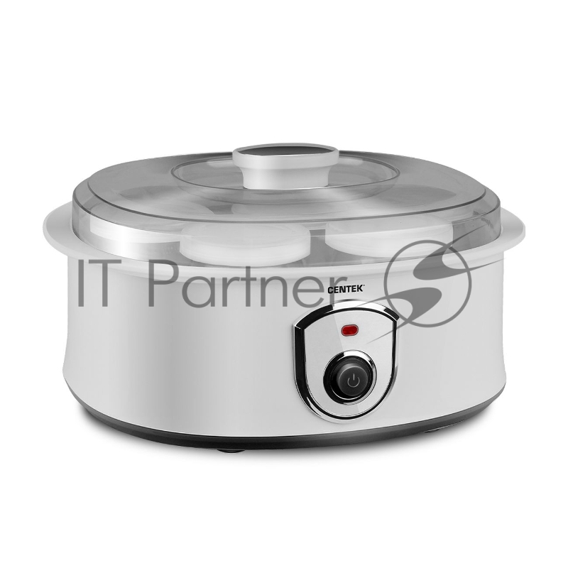 Йогуртница Centek CT-1442 15 Вт, 200 мл, емкостей - 7 шт, материал баночек - стекло, белый
