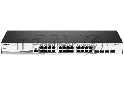 Коммутатор D-Link DGS-1210-28/ME/A2B, 24×1 Гбит/с + 4×1 Гбит/с SFP, управляемый