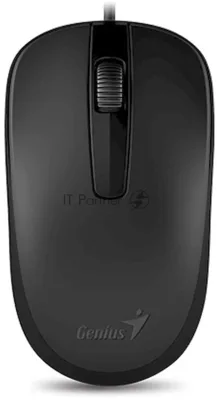 Мышь проводная Genius DX-120 черный, 1000 dpi, USB, кнопки - 3