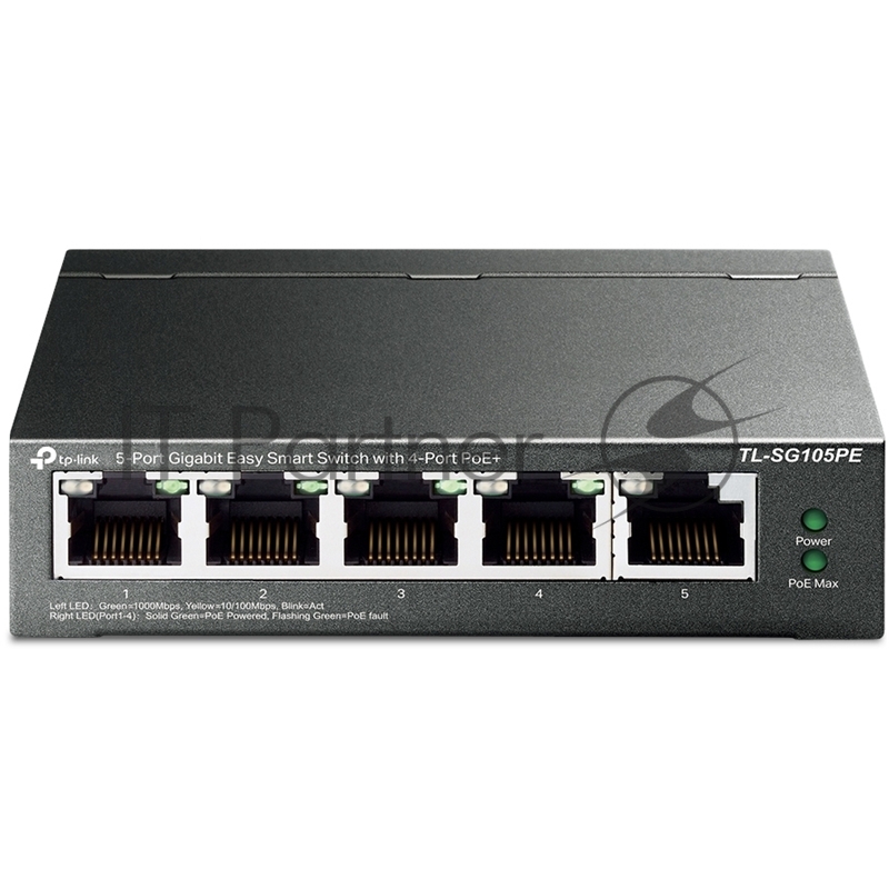 Коммутатор TP-Link 5-Port Gigabit Easy Smart Switch with 4-Port PoE+