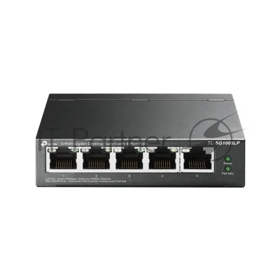 Коммутатор TP-Link TL-SG1005LP, 4×1 Гбит/с PoE+ + 1×1 Гбит/с Uplink, неуправляемый