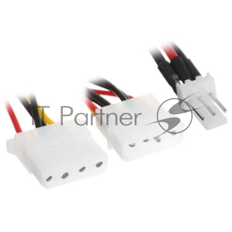 Кабель питания Cablexpert CC-PSU-5, для вентилятора 12V, molex -> molex + 2pin, 15 см
