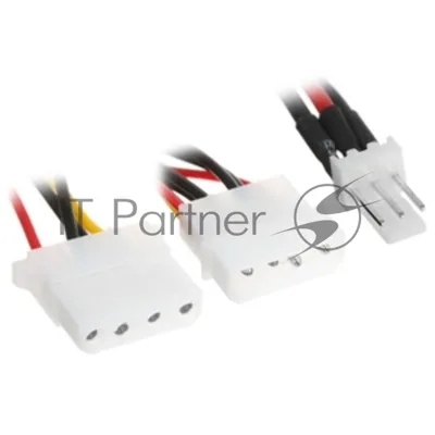 Кабель питания Cablexpert CC-PSU-5, для вентилятора 12V, molex -> molex + 2pin, 15 см