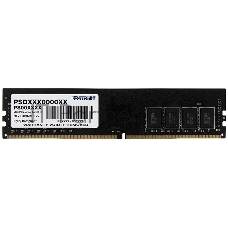 Оперативная память Patriot Signature, DDR4, 16GB (1x16 GB), 2400 MHz, CL17, DIMM