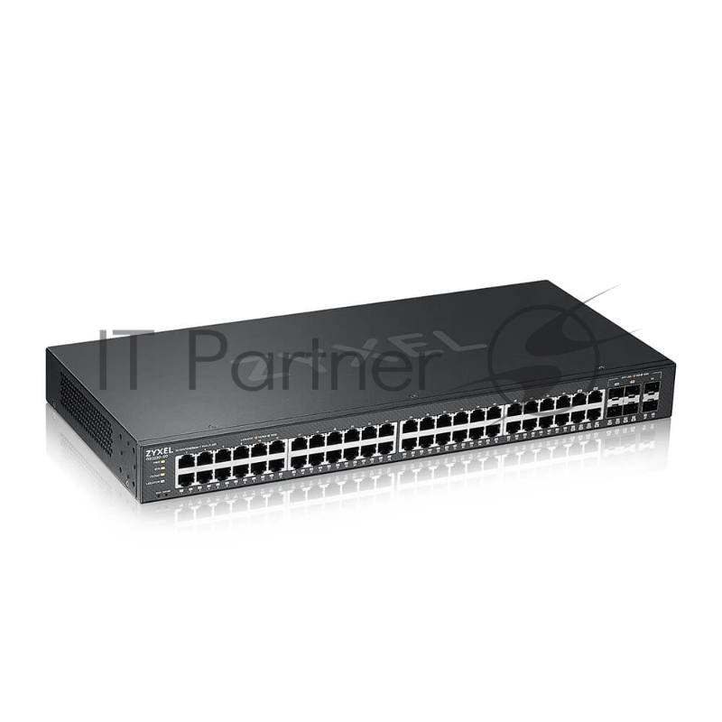 Коммутатор гибридный L2 Zyxel NebulaFlex Pro GS2210-50, rack 19", 44xGE, 4 комбо-порта (SFP/RJ-45), 2xSFP, автономное/облачное управление