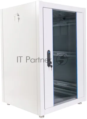 Шкаф телекоммуникационный напольный ЭКОНОМ 18U (600 600) дверь стекло, дверь металл