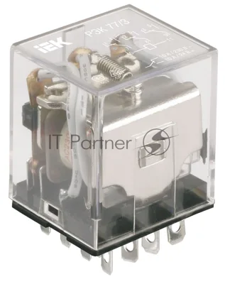 Реле РЭК77/4(LY4) с индикацией 10А 230В АC RRP10-4-10-220A-LED IEK